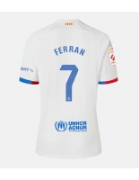 Barcelona Ferran Torres #7 Venkovní Dres 2023-24 Krátký Rukáv
